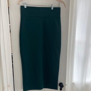 H&M Green Midi Pencil Skirt for Work